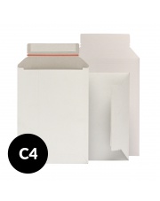 Koperta kartonowa C4 (229x324) 100szt. biała (po krótkim boku)